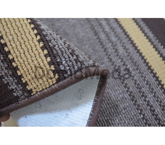 Синтетична килимова доріжка Дарничанка горіх black (Saba 10) - Висока якість за найкращою ціною в Україні зображення 5.